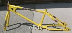 1980 Mongoose motomag frame fork original rare yellow Old School BMX