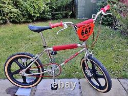 1982 UK HALFORDS TURBO British MARLBORO Chrome Mags Old School BMX Vintage Racer