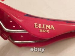 1983 Elina Lightening Bolt Seat in Red Old School BMX