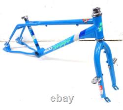 1985 Haro Freestyler Sport Old School BMX Bike Frame & Forks Set Blue Used VGC