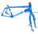 1985 Haro Freestyler Sport Old School Bmx Bike Frame & Forks Set Blue Used Vgc
