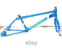 1985 Haro Freestyler Sport Old School BMX Bike Frame & Forks Set Blue Used VGC