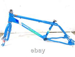 1985 Haro Freestyler Sport Old School BMX Bike Frame & Forks Set Blue Used VGC