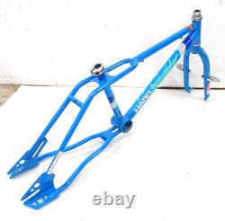 1985 Haro Freestyler Sport Old School BMX Bike Frame & Forks Set Blue Used VGC