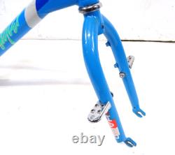 1985 Haro Freestyler Sport Old School BMX Bike Frame & Forks Set Blue Used VGC