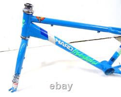 1985 Haro Freestyler Sport Old School BMX Bike Frame & Forks Set Blue Used VGC