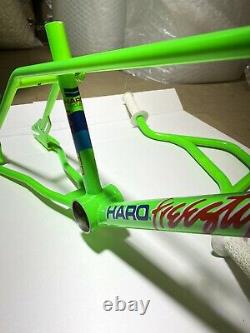 1985 Haro Master Freestyler Green Frame Forks Bars OLD SCHOOL BMX