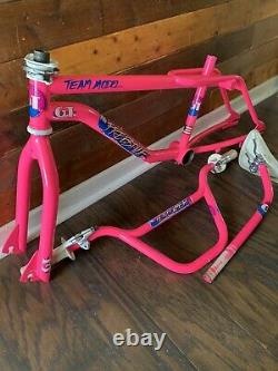 1987 GT PRO FREESTYLE TOUR FS STAMPED FRAMESET With EXTRAS OLD SCHOOL BMX TEAM 80s