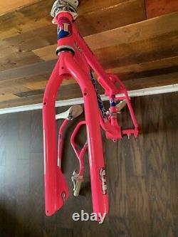 1987 GT PRO FREESTYLE TOUR FS STAMPED FRAMESET With EXTRAS OLD SCHOOL BMX TEAM 80s