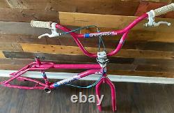 1987 Gt Performer Og Magenta Survivor Old School Freestyle Bmx Very Rare Color