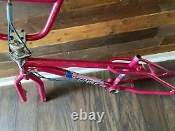 1987 Gt Performer Og Magenta Survivor Old School Freestyle Bmx Very Rare Color