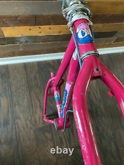 1987 Gt Performer Og Magenta Survivor Old School Freestyle Bmx Very Rare Color