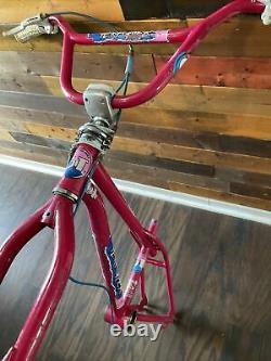 1987 Gt Performer Og Magenta Survivor Old School Freestyle Bmx Very Rare Color