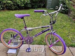 1988 SKYWAY STREET BEAT Rep Chrome Purple Old School BMX Bike USA Freestyler Mid