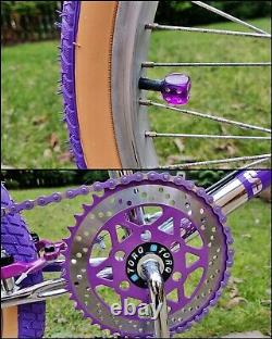 1988 SKYWAY STREET BEAT Rep Chrome Purple Old School BMX Bike USA Freestyler Mid