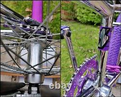 1988 SKYWAY STREET BEAT Rep Chrome Purple Old School BMX Bike USA Freestyler Mid