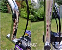 1988 SKYWAY STREET BEAT Rep Chrome Purple Old School BMX Bike USA Freestyler Mid