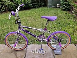 1988 SKYWAY STREET BEAT Rep Chrome Purple Old School BMX Bike USA Freestyler Mid