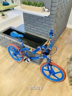 1989 Old School Dyno Vfr BMX Bike With Blue Mag Wheels