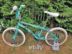 1991 HARO SPORT BASHGUARD USA Old School BMX Bike 20 Original Aqua Freestyler
