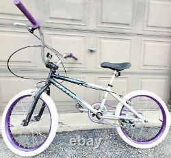 1999 DYNO NITRO Old Mid School BMX Freestyle Bike Blue Grey Silver Black Purple
