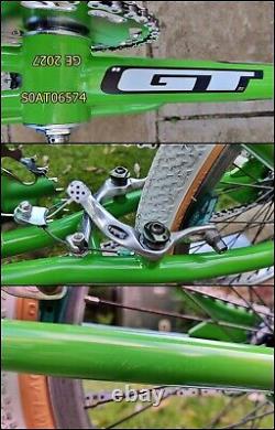 2000 GT PRO PERFORMER USA Green Old School BMX Bike Freestyler Flatland Mid