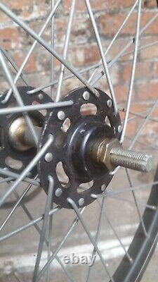 20 x 1 3/8 wheel set front and rear old school bmx