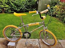 80's LOOPTAIL Old School BMX Bike Chrome Yellow USA Retro Bicycle Expert Vintage