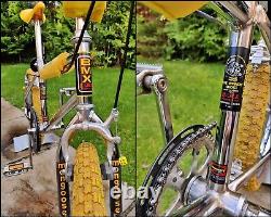 80's LOOPTAIL Old School BMX Bike Chrome Yellow USA Retro Bicycle Expert Vintage