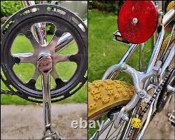 80's LOOPTAIL Old School BMX Bike Chrome Yellow USA Retro Bicycle Expert Vintage
