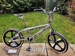 80's Old School BMX Bike Chrome SKYWAY MAGs USA Retro Freestyler Bicycle gt PRO