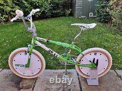 80's Old School BMX Bike Green USA Retro Freestyler Bicycle Mid Skool gt PRO