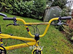 80's Old School BMX Bike Yellow SKYWAY MAGs USA Retro Freestyler Bicycle gt PRO