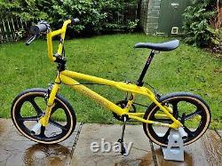 80's Old School BMX Bike Yellow SKYWAY MAGs USA Retro Freestyler Bicycle gt PRO