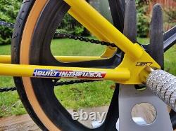 80's Old School BMX Bike Yellow SKYWAY MAGs USA Retro Freestyler Bicycle gt PRO