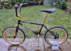 80s Old School BMX Bicycle Gold Black TIOGA DIACOMPE Vintage Retro Classic Bike