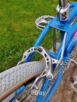 80s Old School BMX Bike USA Retro Freestyle Blue Bicycle Pro Mid Skool Retro