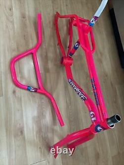 87 88 GT PRO FREESTYLE TOUR TEAM True Dayglo Pink Old School BMX HOLY GRAIL