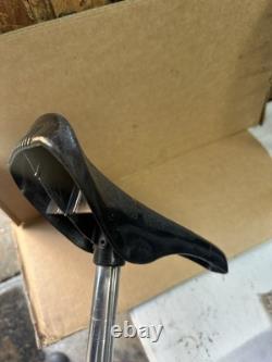 Acs Stoker Black Seat With Integrated Acs Seat Post 1980's Old School BMX