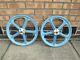 Aero Zytec Blue Mag Wheels Old School Bmx Wheel Set Front And Rear Wheels