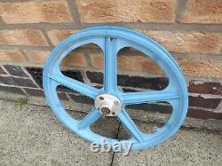 Aero zytec blue mag wheels old school bmx wheel set front and rear wheels