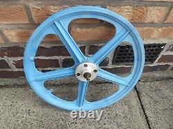 Aero zytec blue mag wheels old school bmx wheel set front and rear wheels
