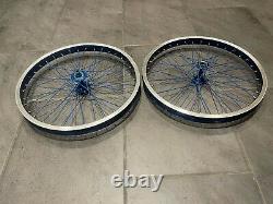 Araya 7c blue 20 x 1.75 Old School BMX wheels