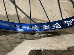 Araya 7c blue 20 x 1.75 Old School BMX wheels