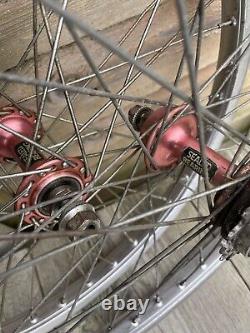 Araya 7x Old School Bmx Wheels Suzue Sealed Hubs Low Flange Haro Gt Jmc Burner