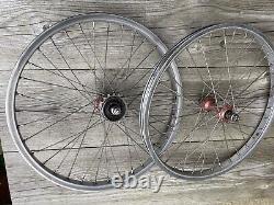 Araya 7x Old School Bmx Wheels Suzue Sealed Hubs Low Flange Haro Gt Jmc Burner