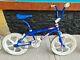 Bmx Retro Bike Old School Gt Performer 1988 Blue And Pink Rare