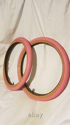 Bmx Panaracer tyres Pink Original 1980s Old school Classic Gt Se Haro Freestyle