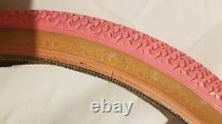 Bmx Panaracer tyres Pink Original 1980s Old school Classic Gt Se Haro Freestyle
