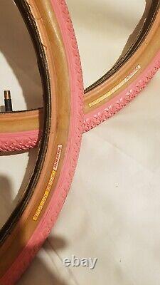 Bmx Panaracer tyres Pink Original 1980s Old school Classic Gt Se Haro Freestyle